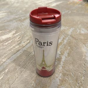 STARBUCKS COFFEE Paris  TRAVEL TUMBLER 12 Oz RARE was only used for display